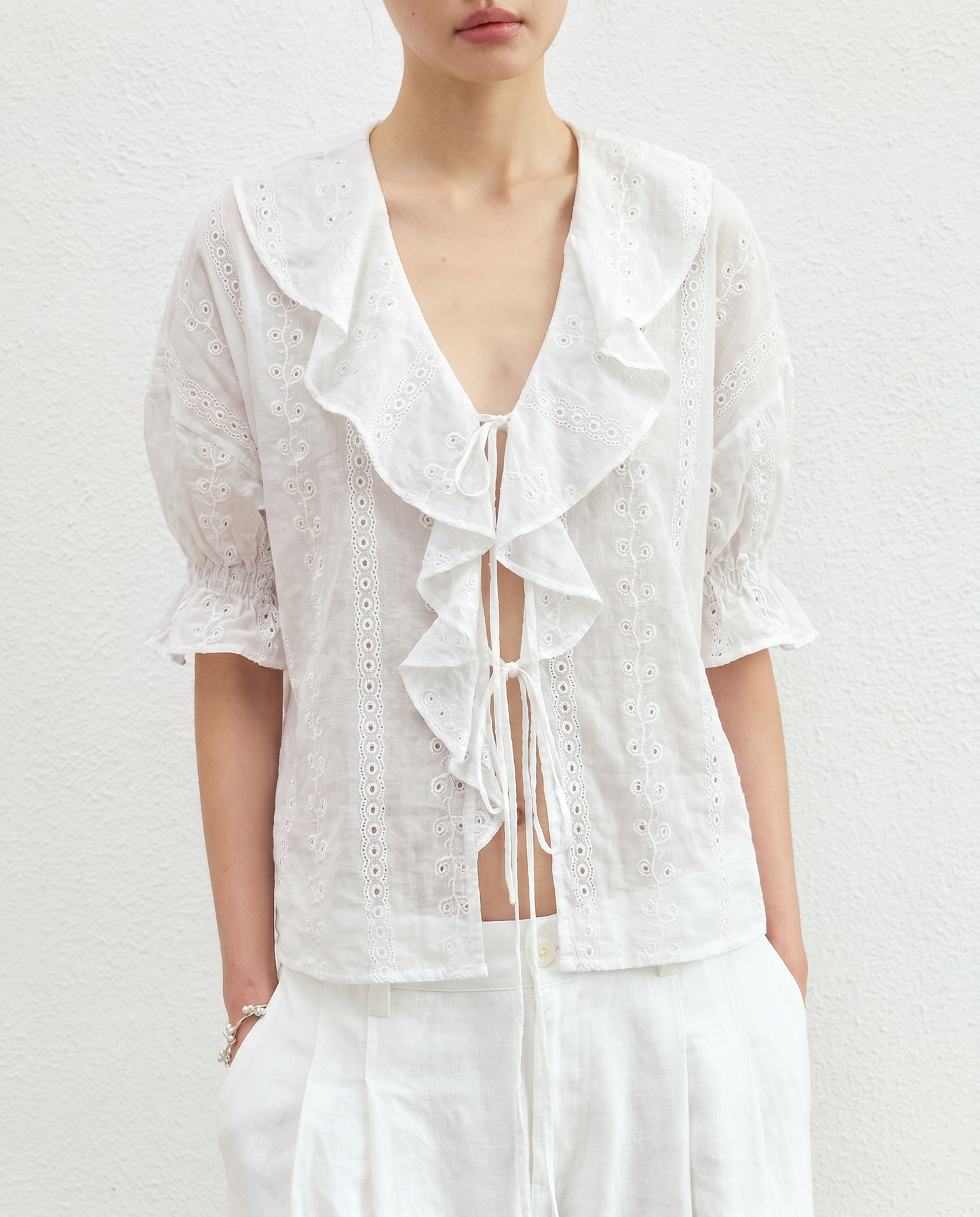 Breeze Island Ruffle Blouse