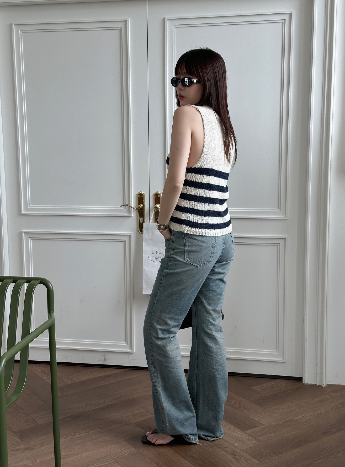 Sweater Vest in Stripe