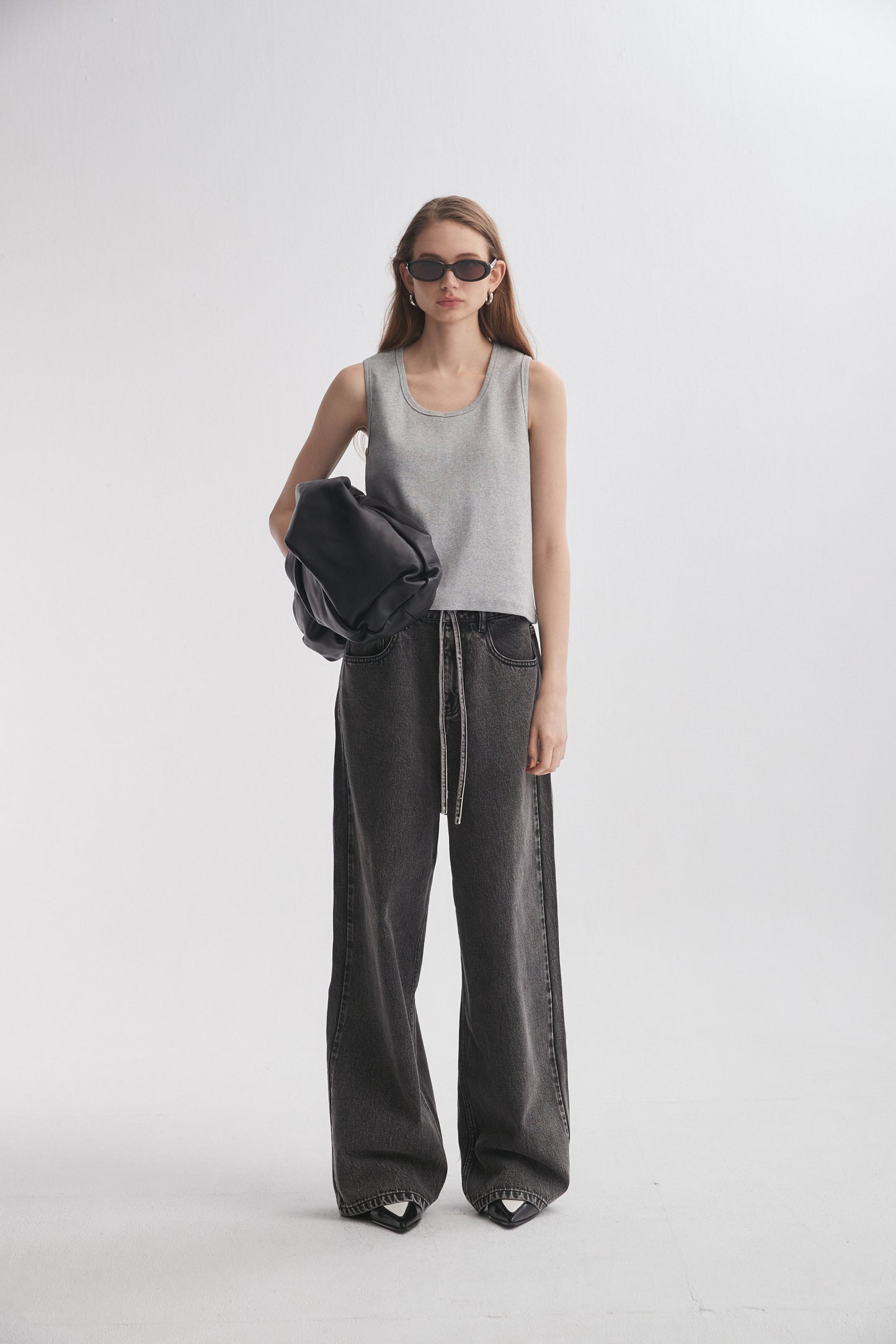 Ribbed Crewneck Tank Top