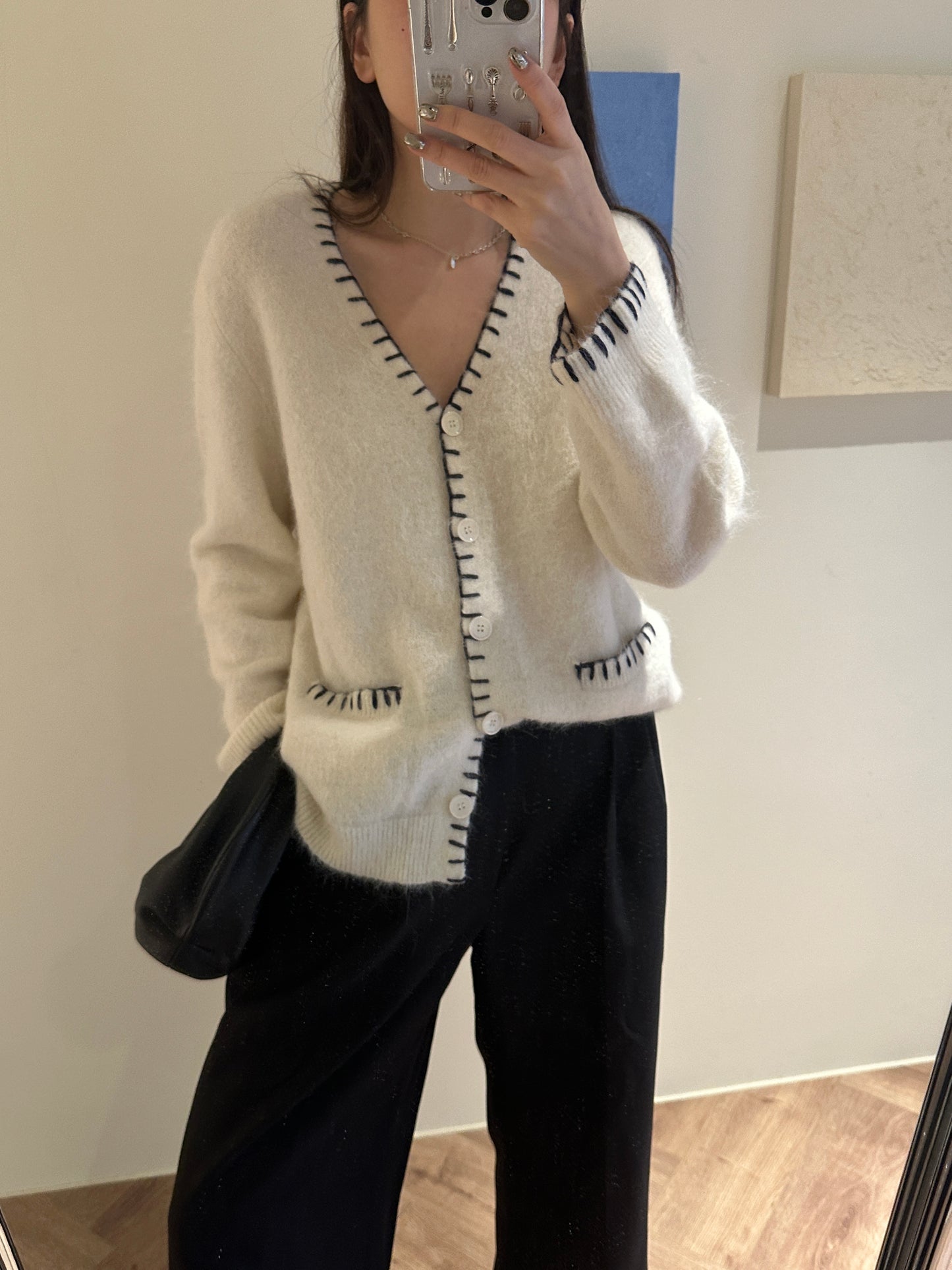 Embroidered Cardigan