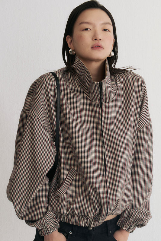 Twin Muse Reversible Houndstooth Jacket