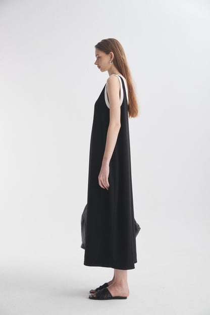 Contrasting Trim Dress