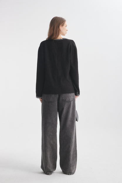 Embroidered Cardigan