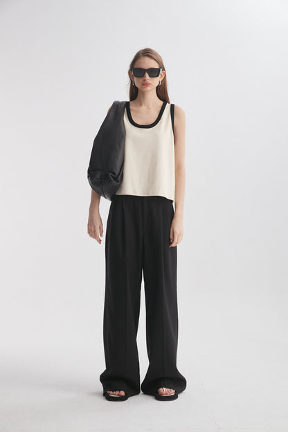 Contrasting Trim Top