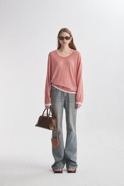 Double-Layer Long-Sleeve T-Shirt