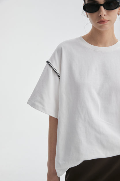Crochet Detail T-Shirt