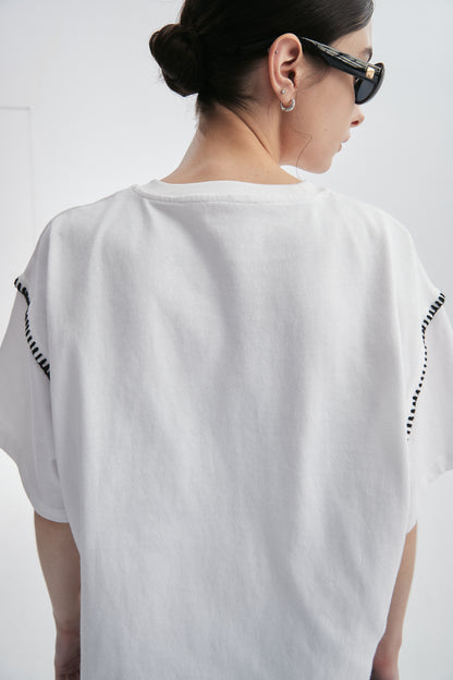 Crochet Detail T-Shirt
