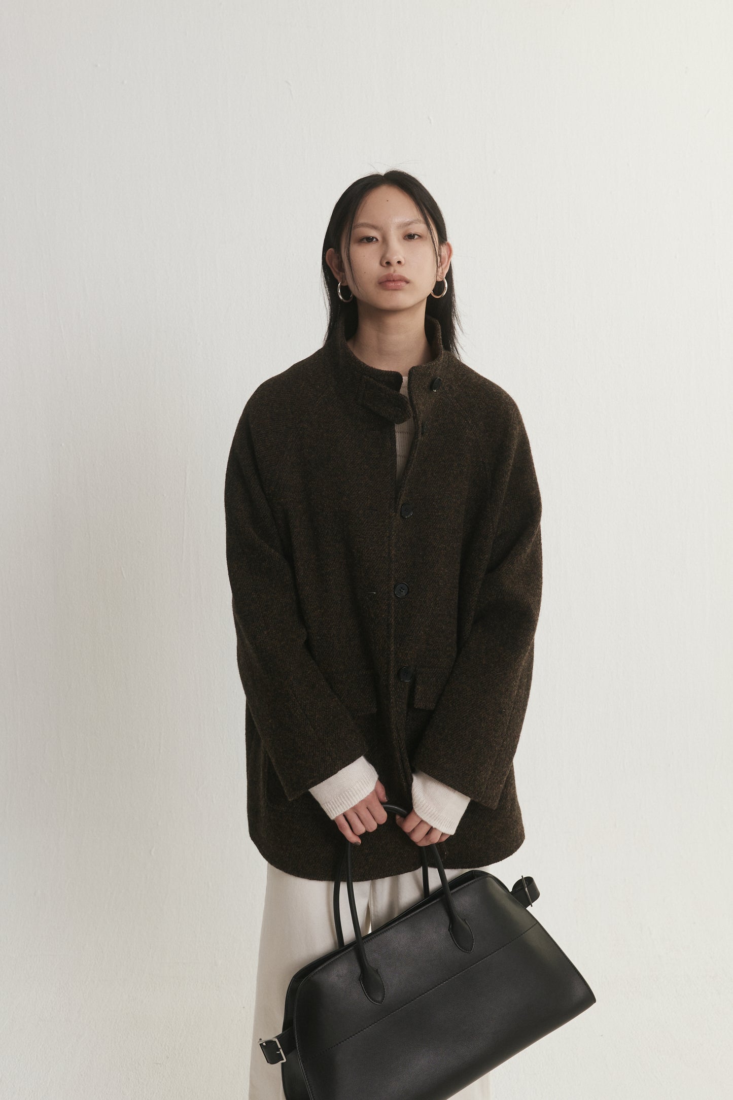 Wool Cocoon Coat