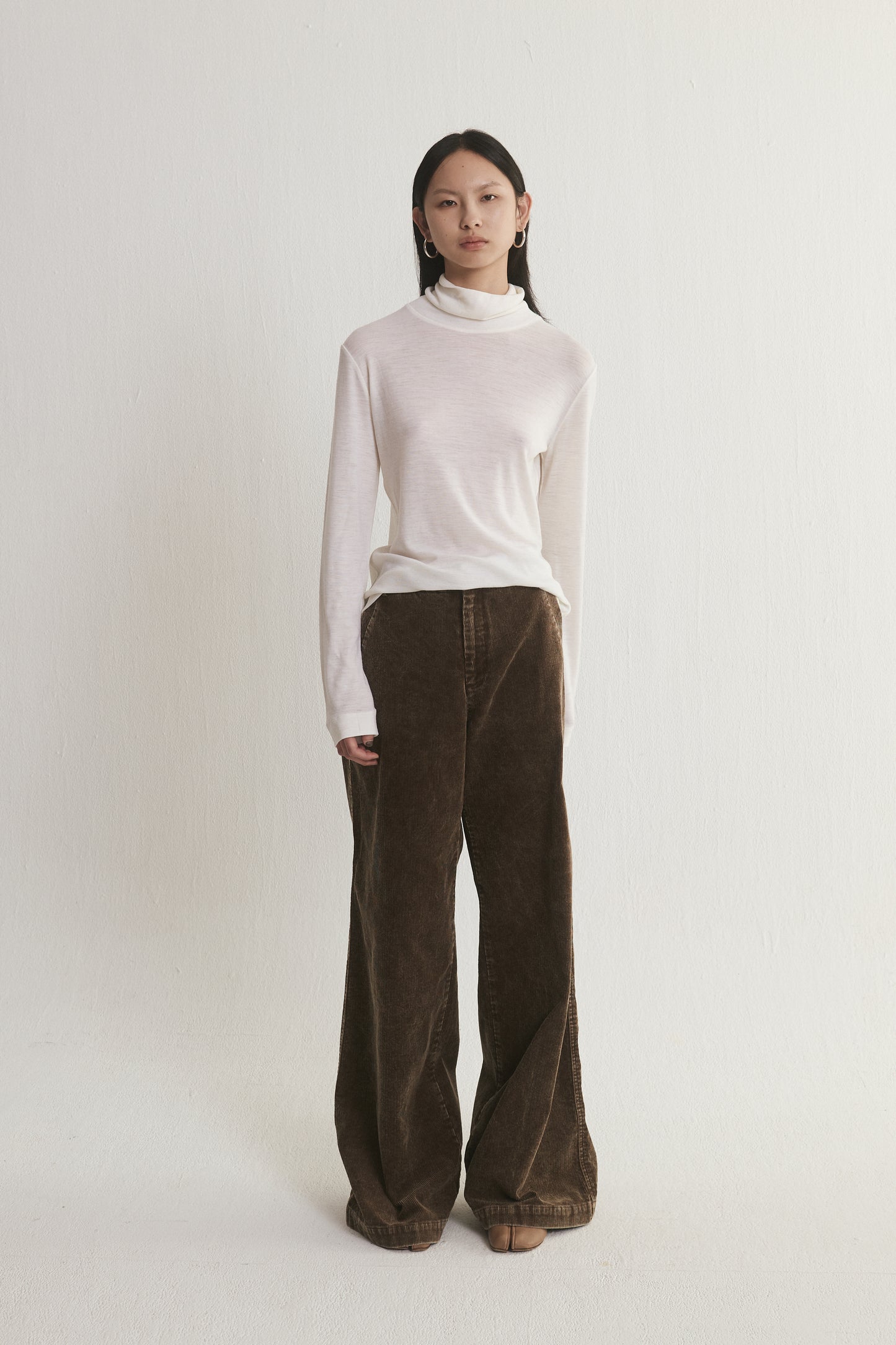 Wool Turtleneck Top