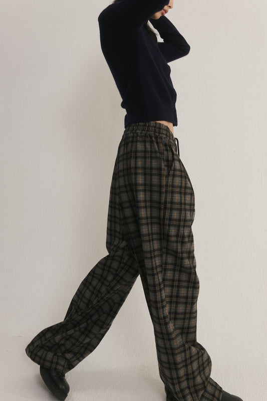 90's Check Joggers