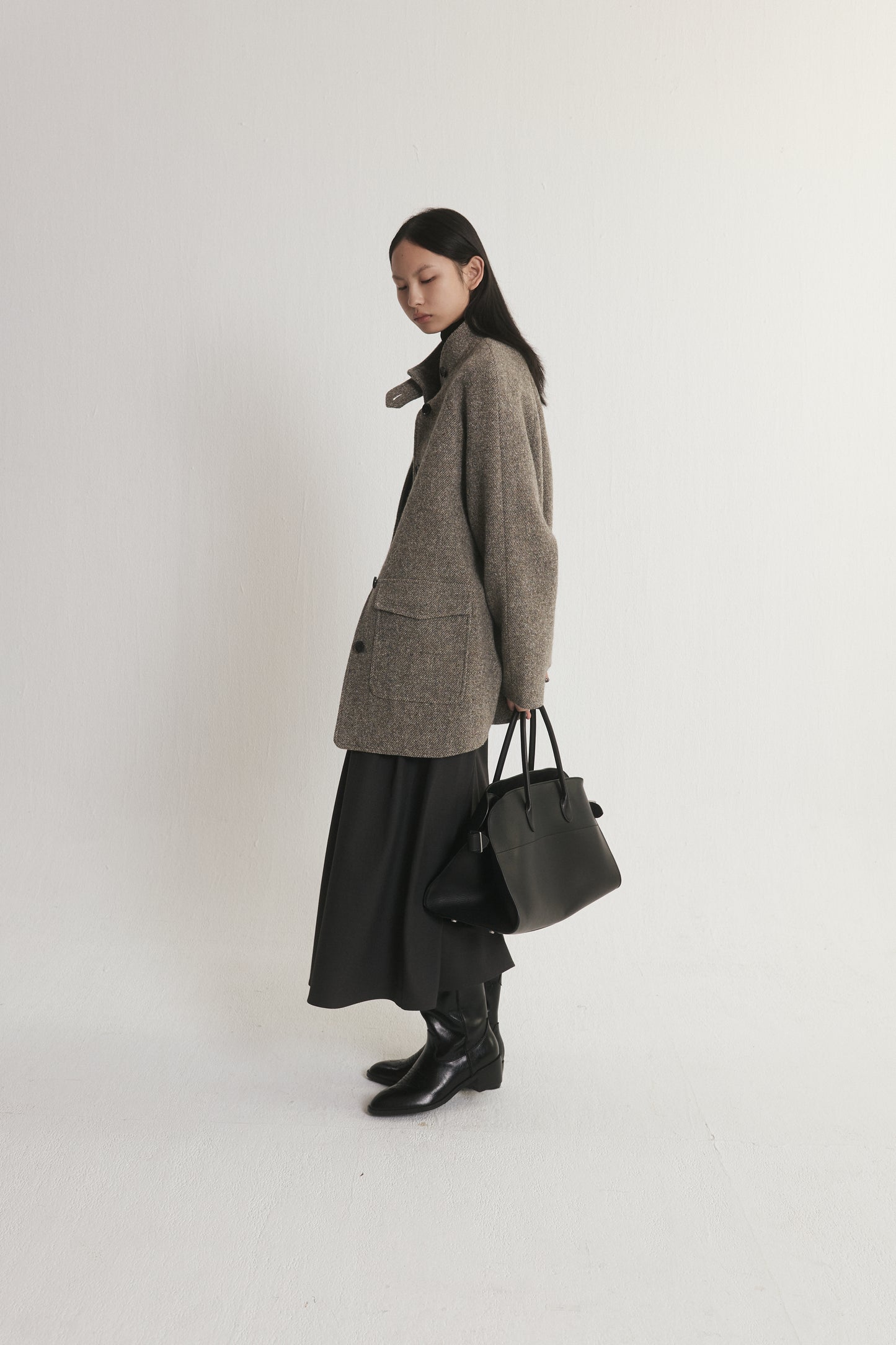 Wool Cocoon Coat