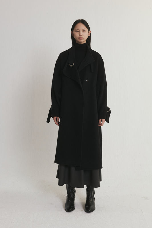 High Collar Wool Coat