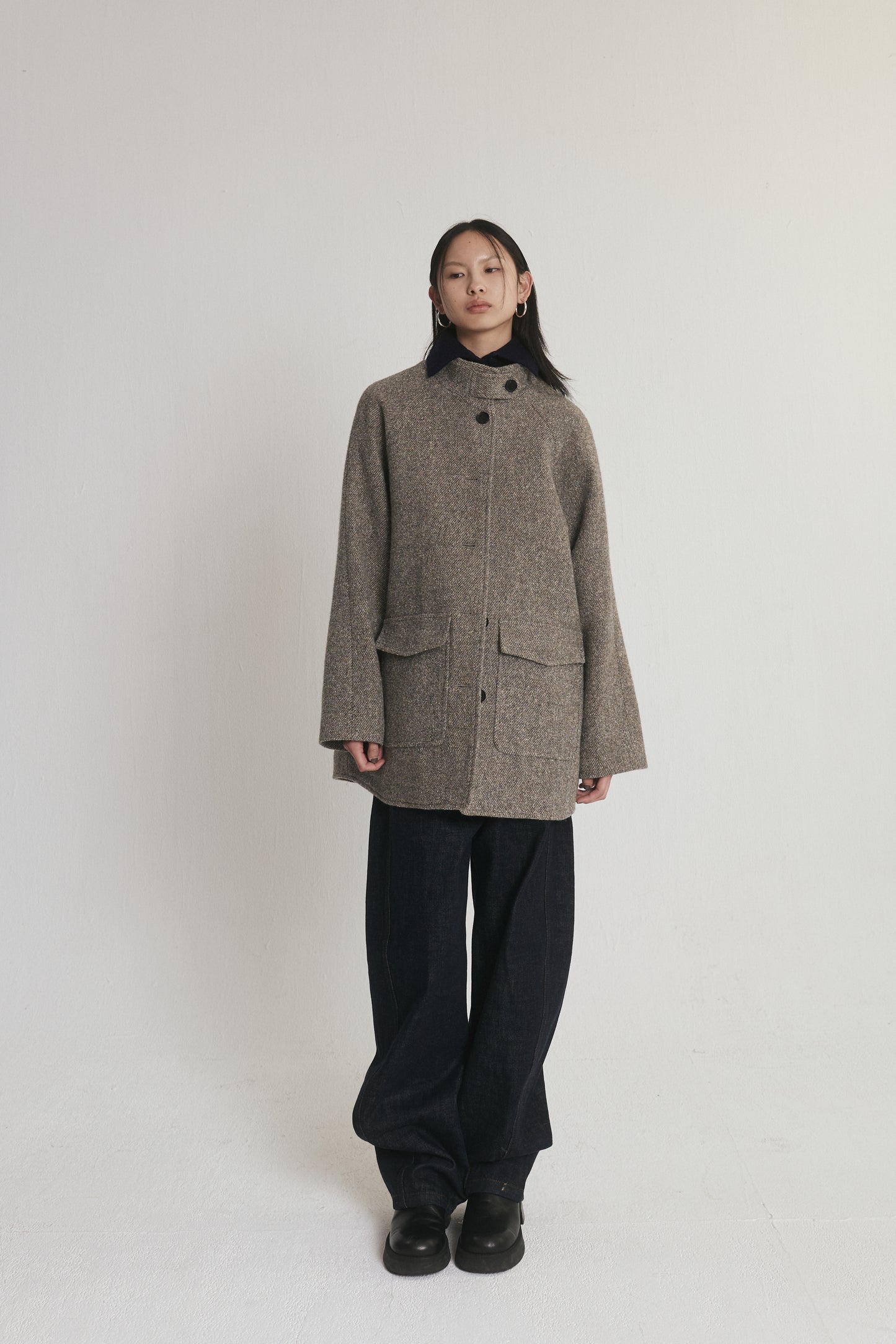 Wool Cocoon Coat