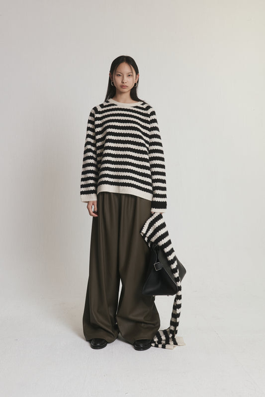 Crewneck Sweater in Stripe