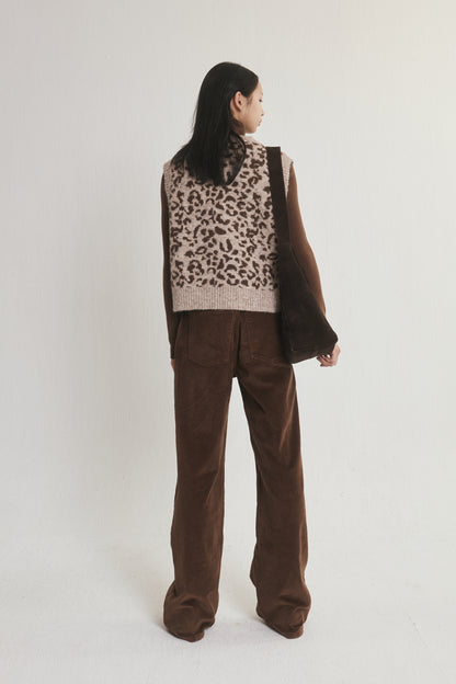 Leopard Print Tank Sweater