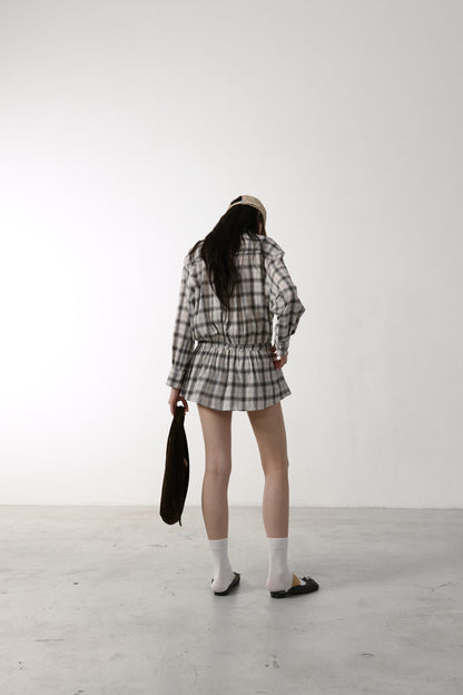 Jeju Stroll Shirt Dress Romper