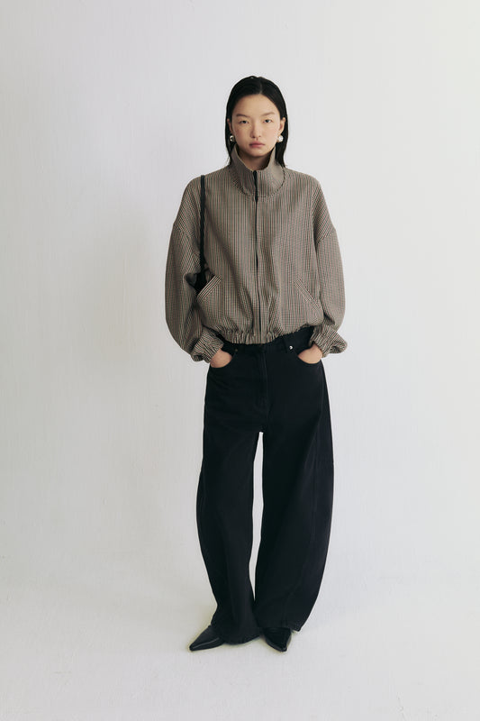 Twin Muse Reversible Houndstooth Jacket
