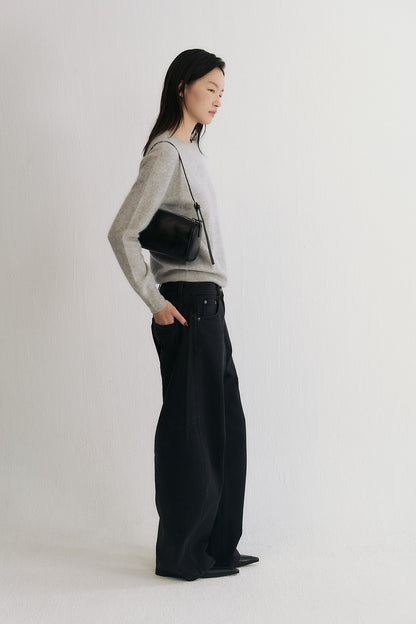Wool Mist Brushed Wool Sweater