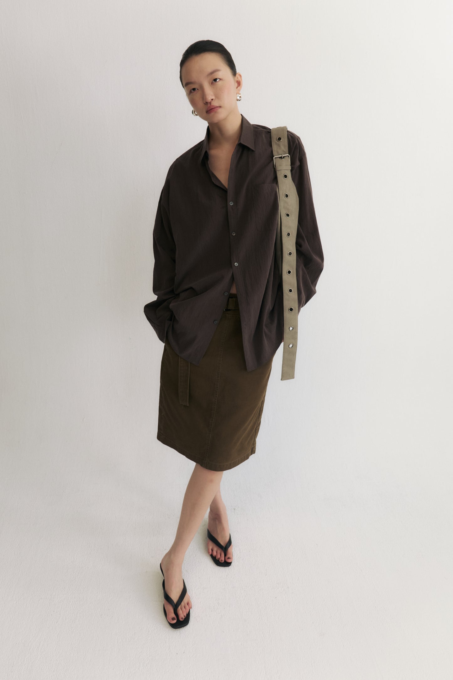 90s Belted Cargo Skirt