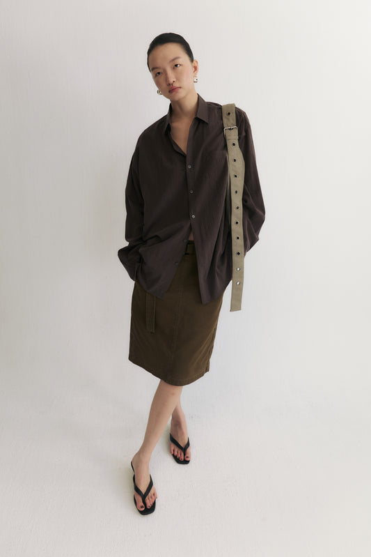 90s Belted Cargo Skirt