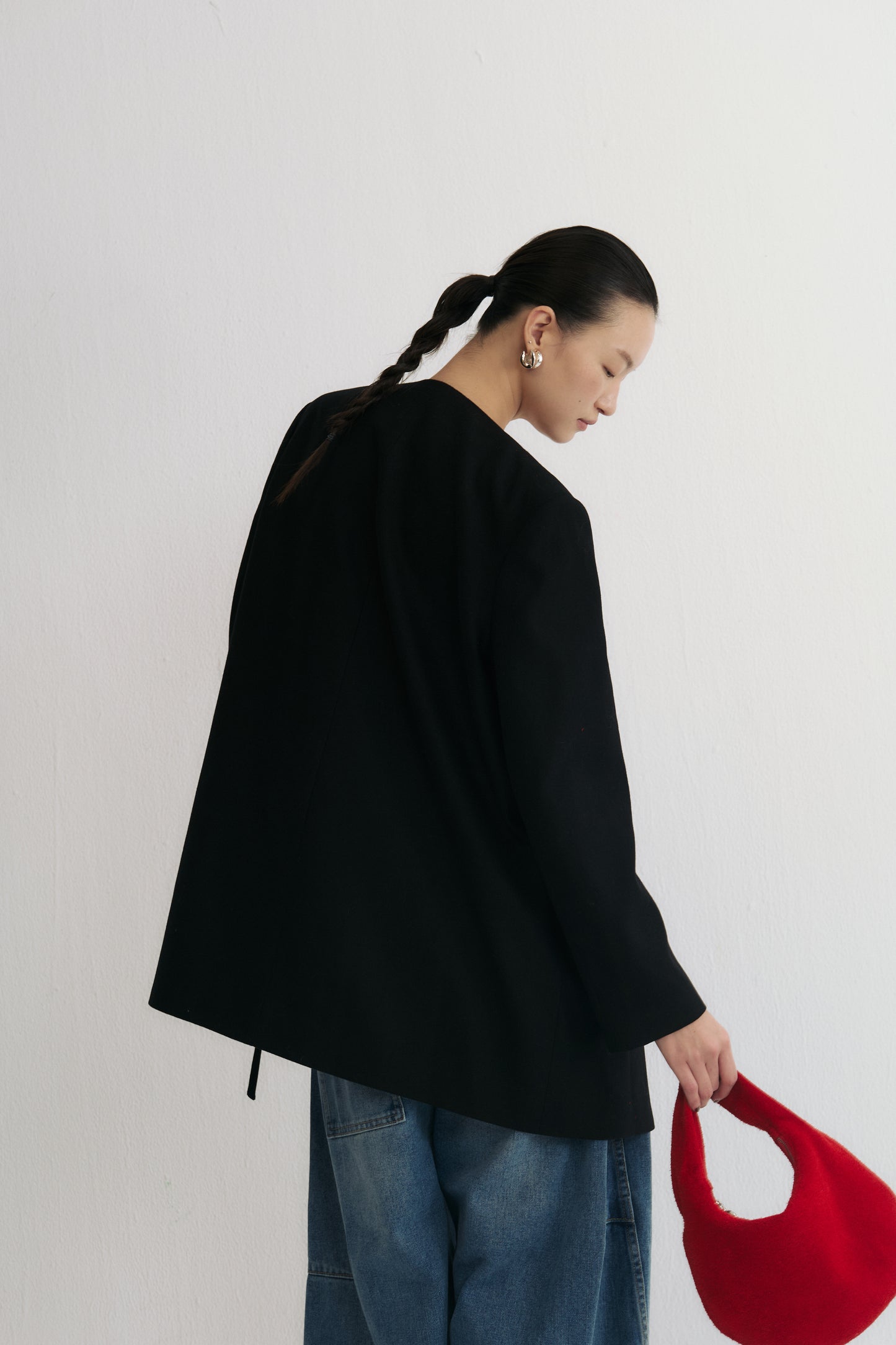 The Silent Statement Collarless Blazer