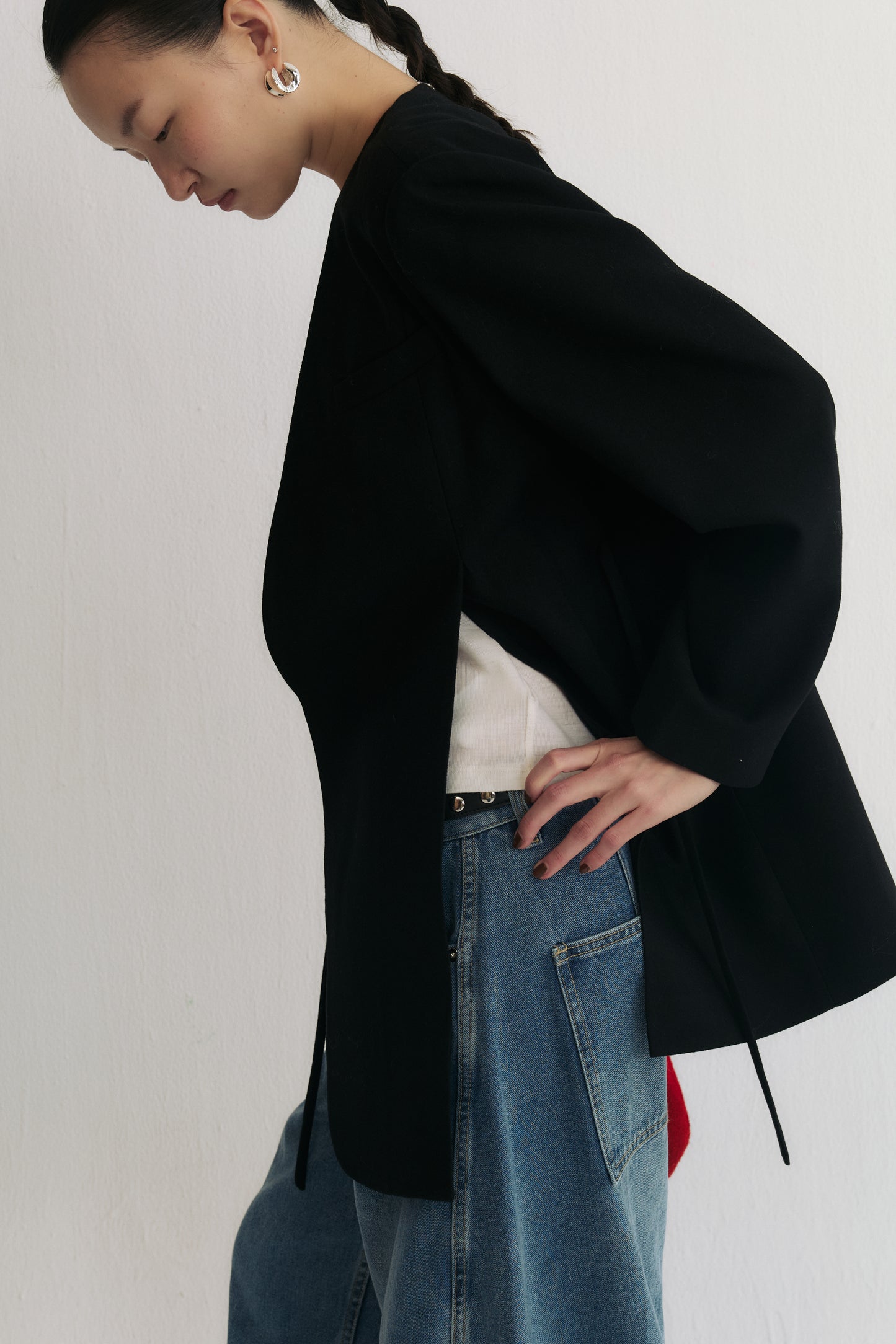 The Silent Statement Collarless Blazer