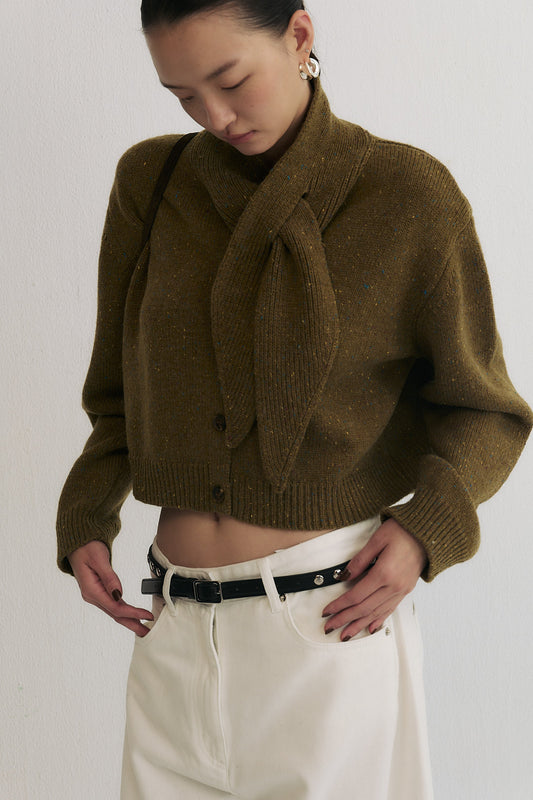 Cedar Tie-Knot Wool Sweater