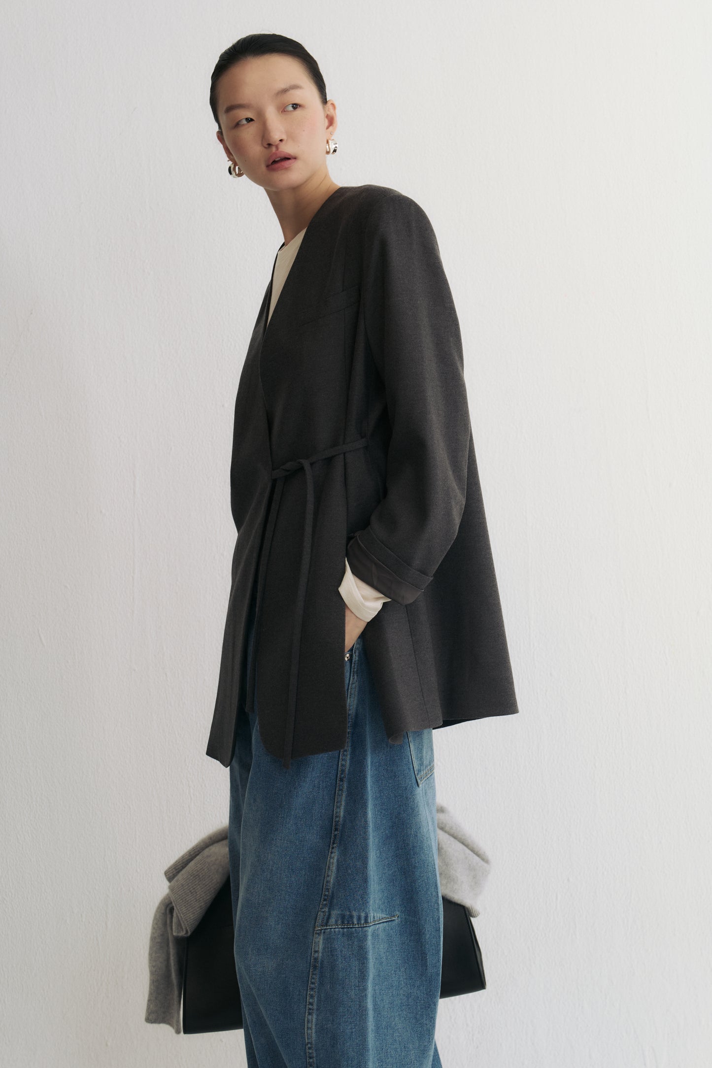 The Silent Statement Collarless Blazer