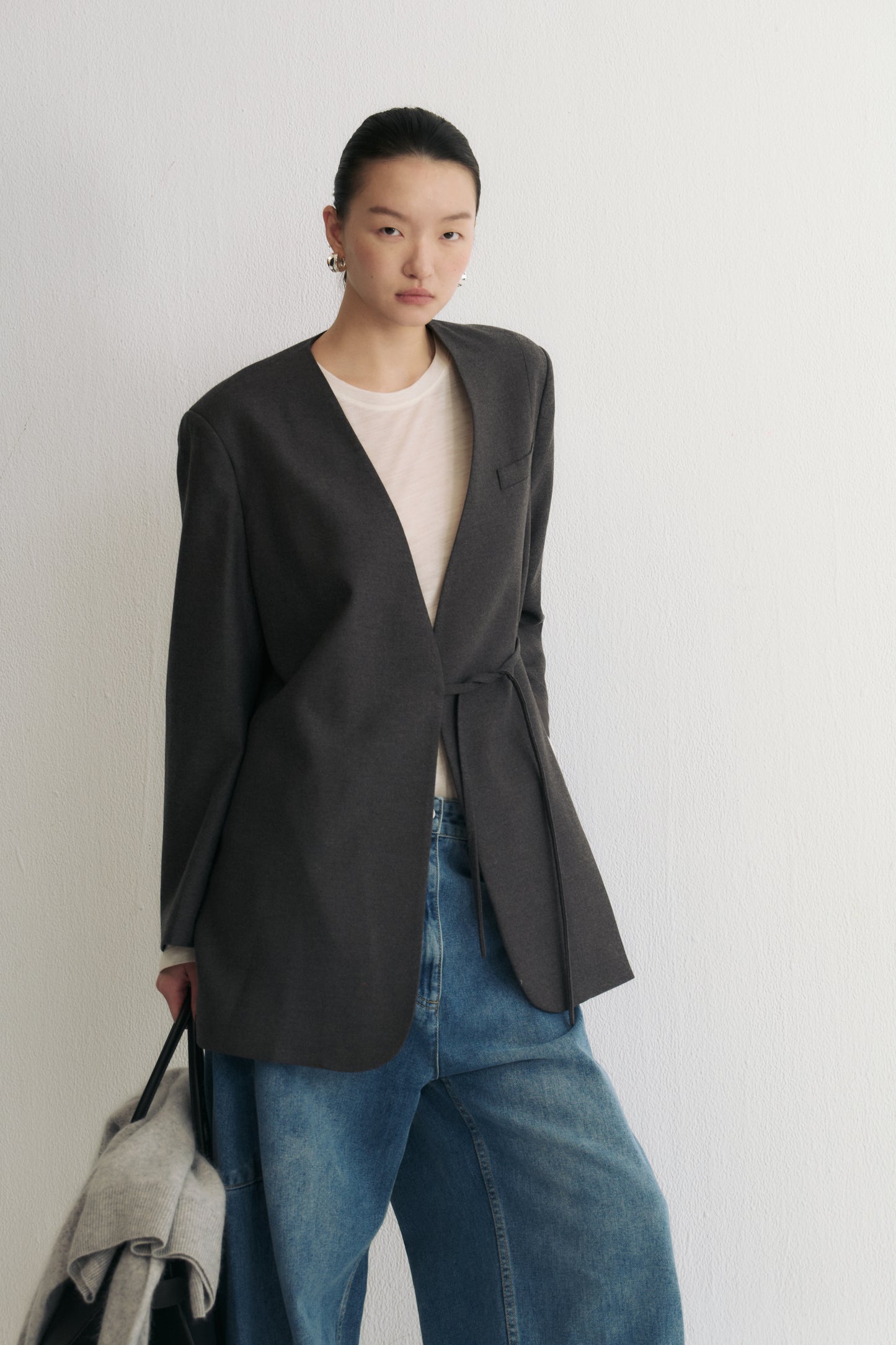 The Silent Statement Collarless Blazer