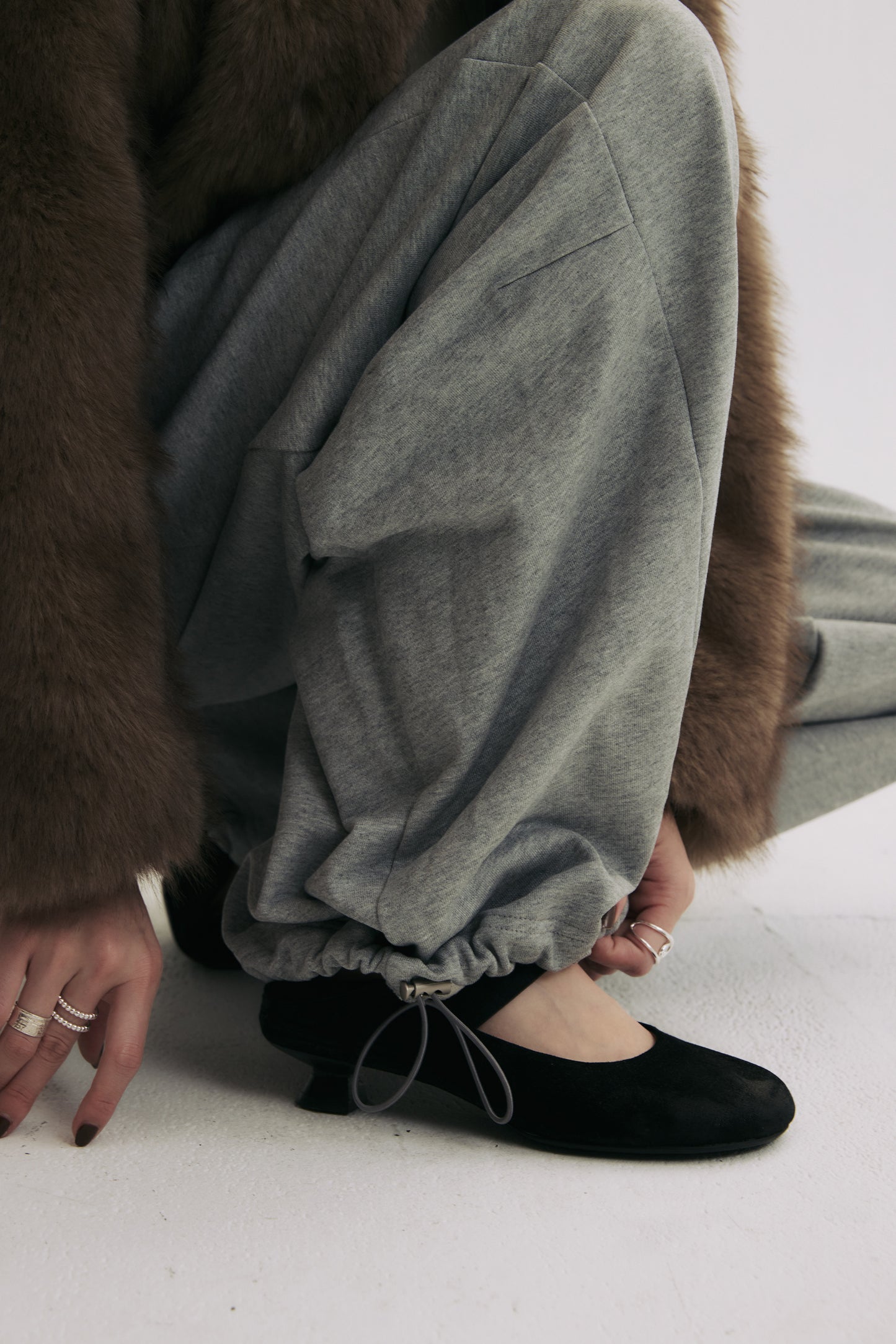 Deconstructed Horseshoe Sweatpants