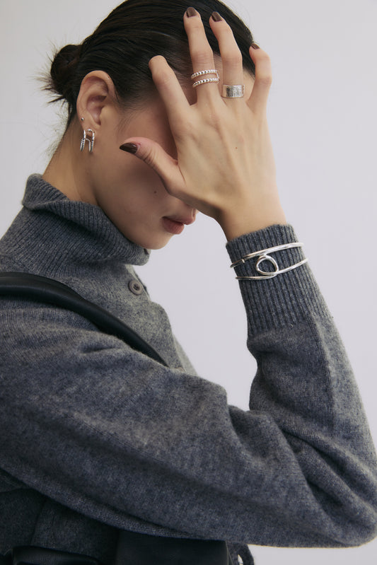 FORM Dual-Line Open Bangle