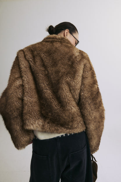 Soft Focus Faux Fur Jacket