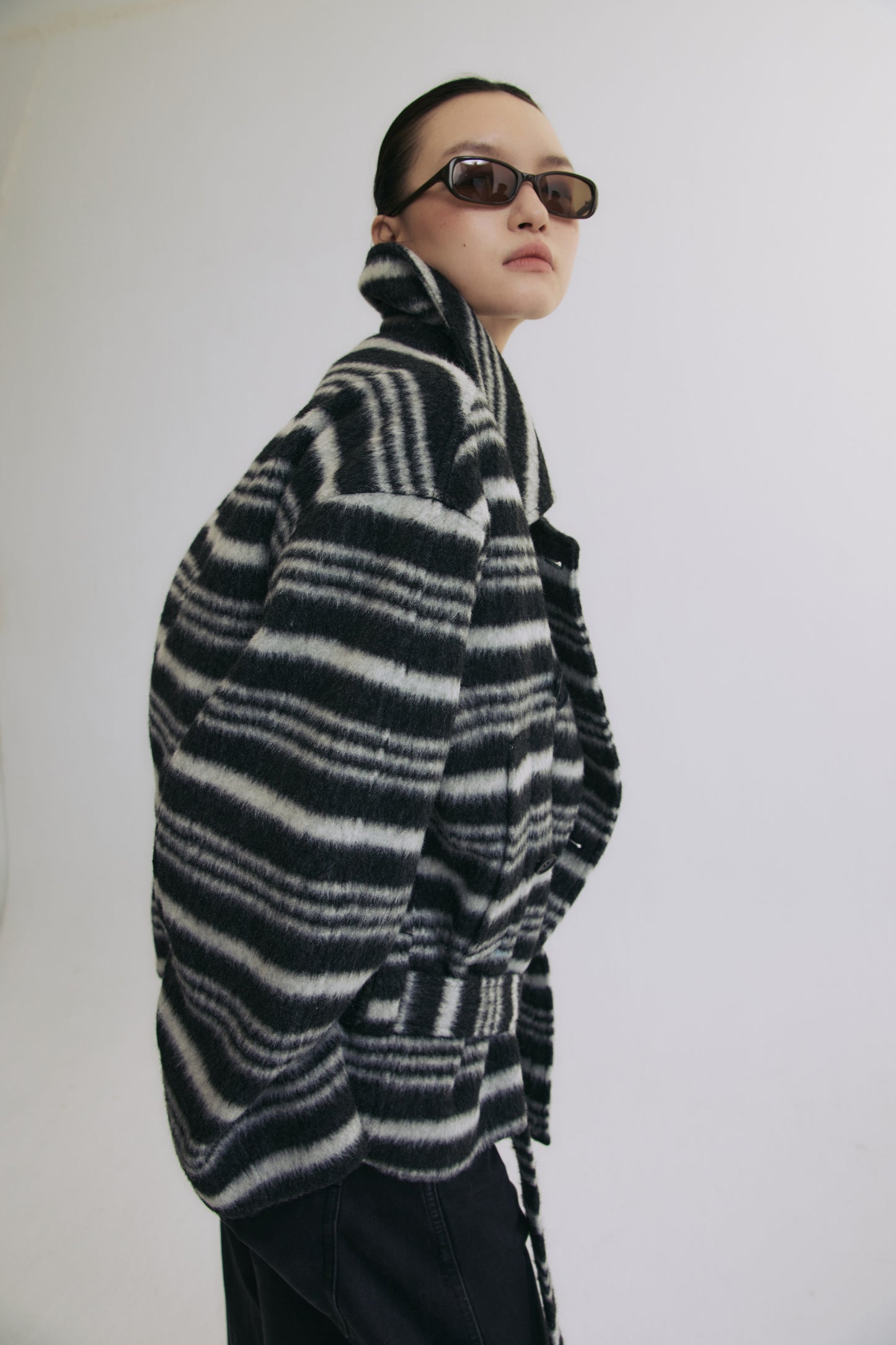 Night Stroll in Marais Wool Coat