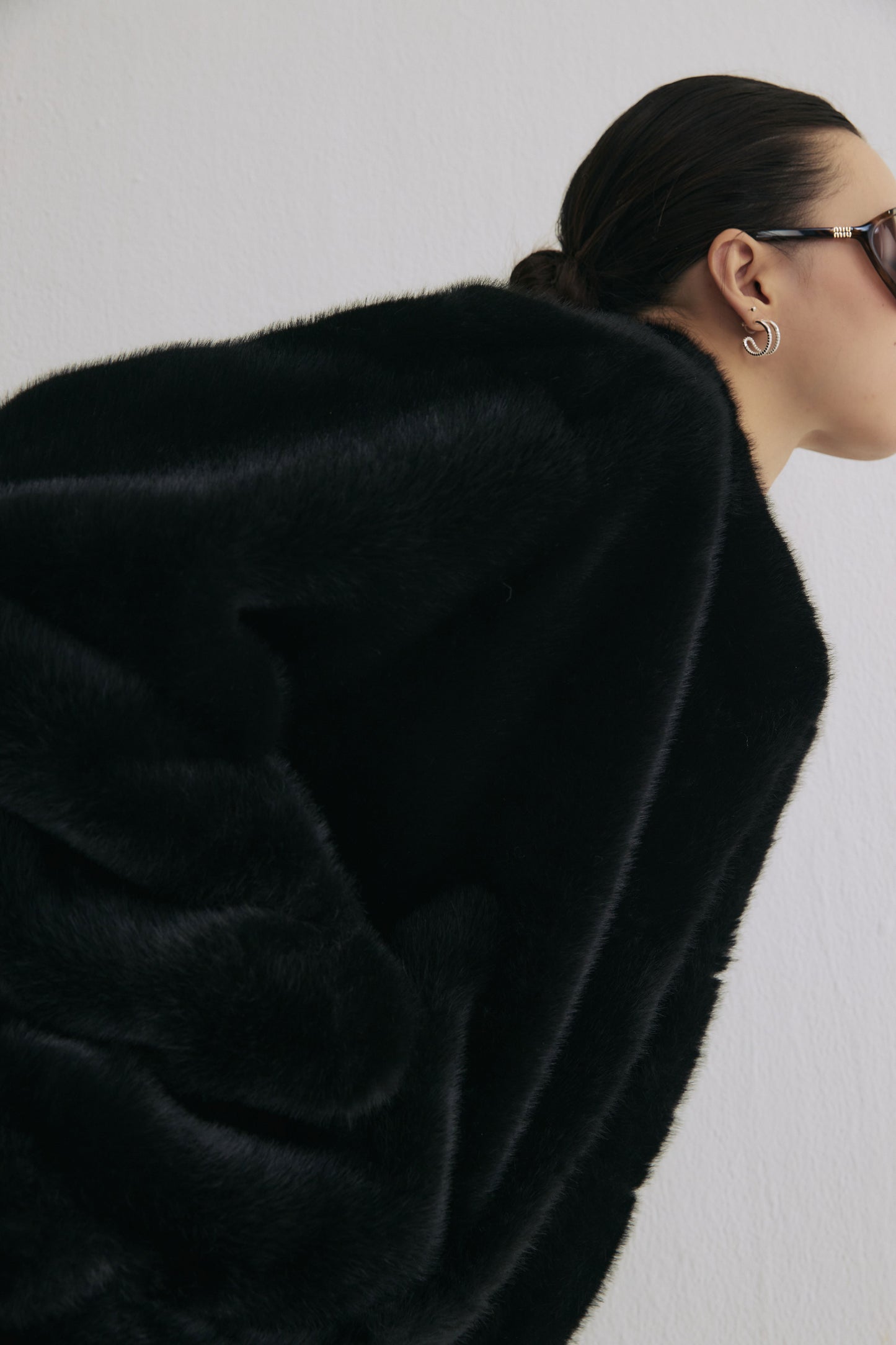 小樽暮色仿皮草外套