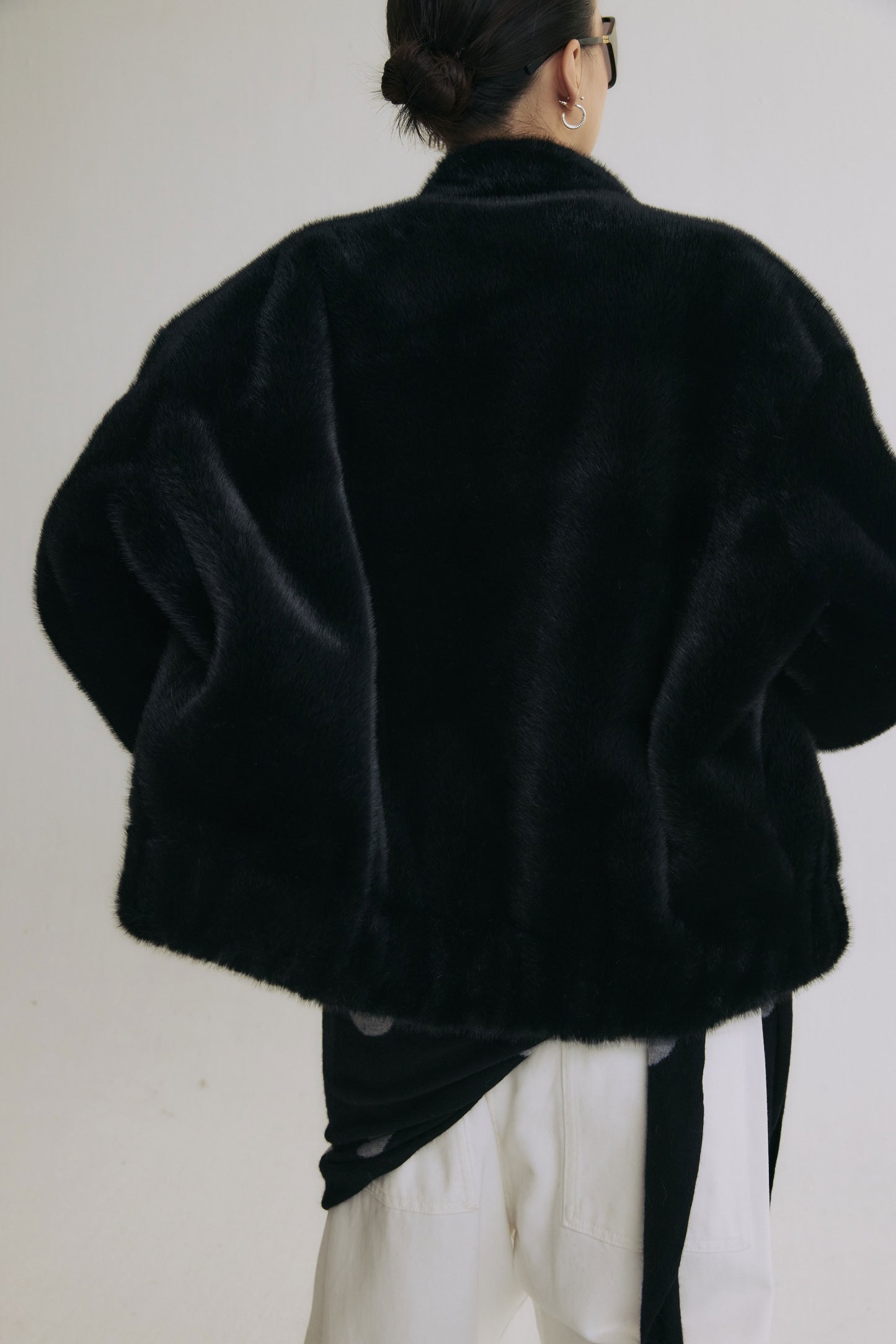 小樽暮色仿皮草外套