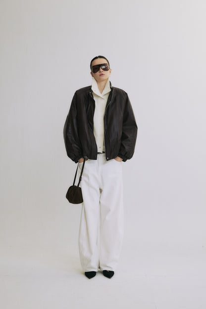 Berlin Recollection Faux Leather Down Jacket