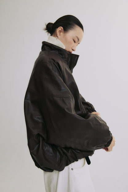 Berlin Recollection Faux Leather Down Jacket