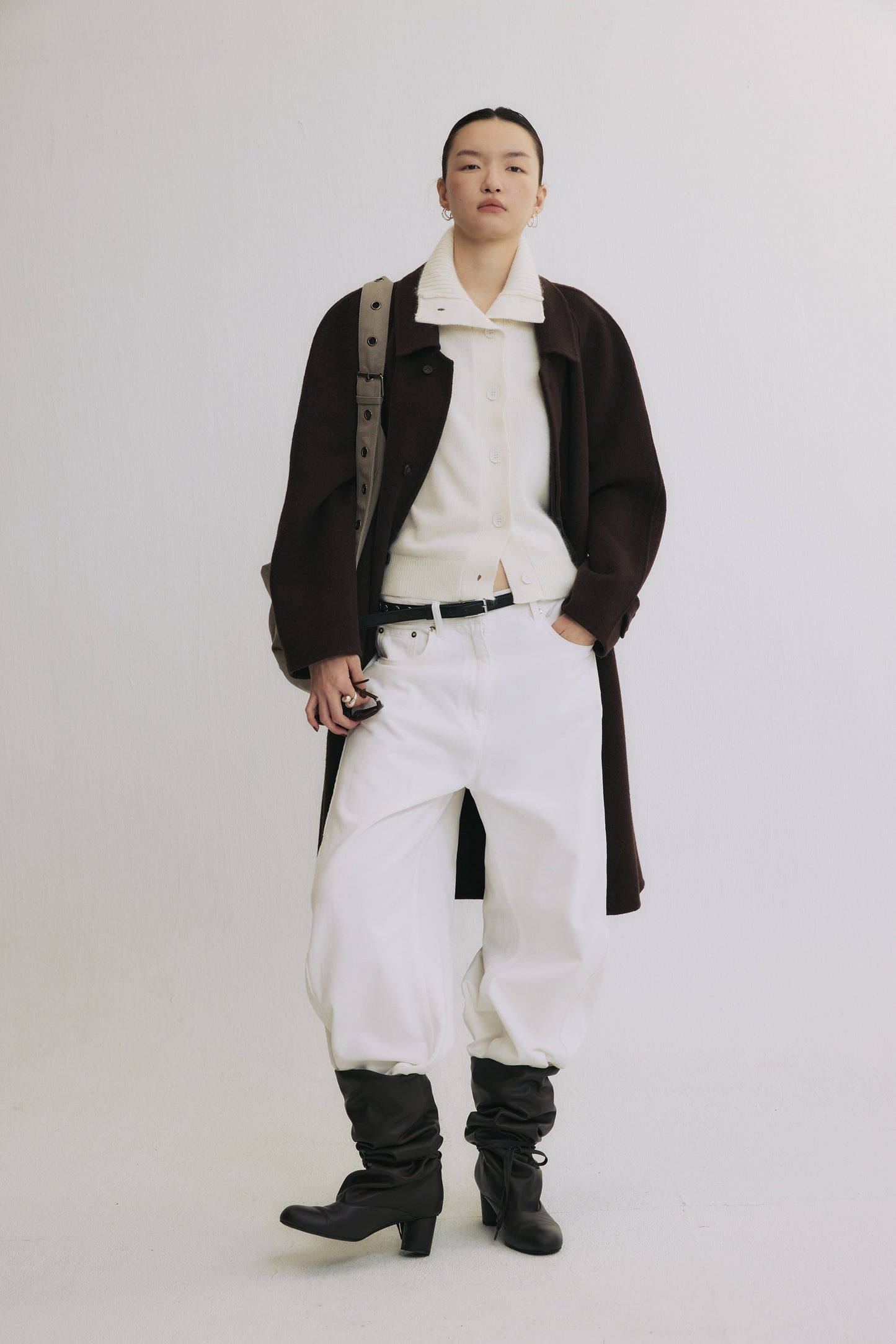 Wool-Blend Cardigan Vest