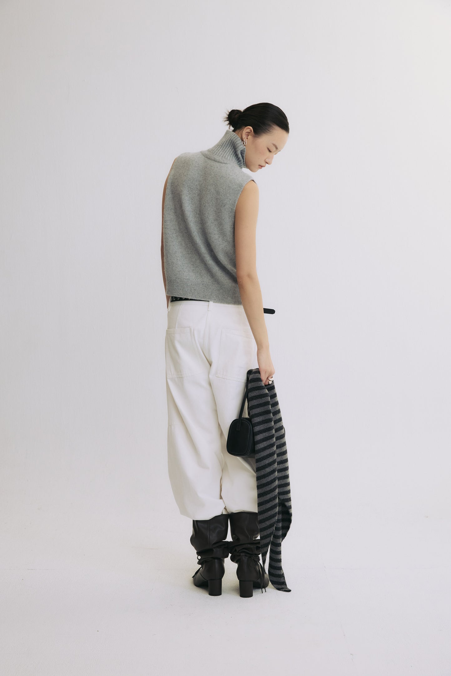 Wool-Blend Cardigan Vest