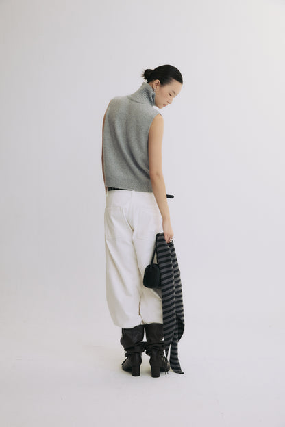Wool-Blend Cardigan Vest