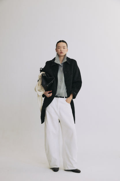 Wool-Blend Cardigan Vest