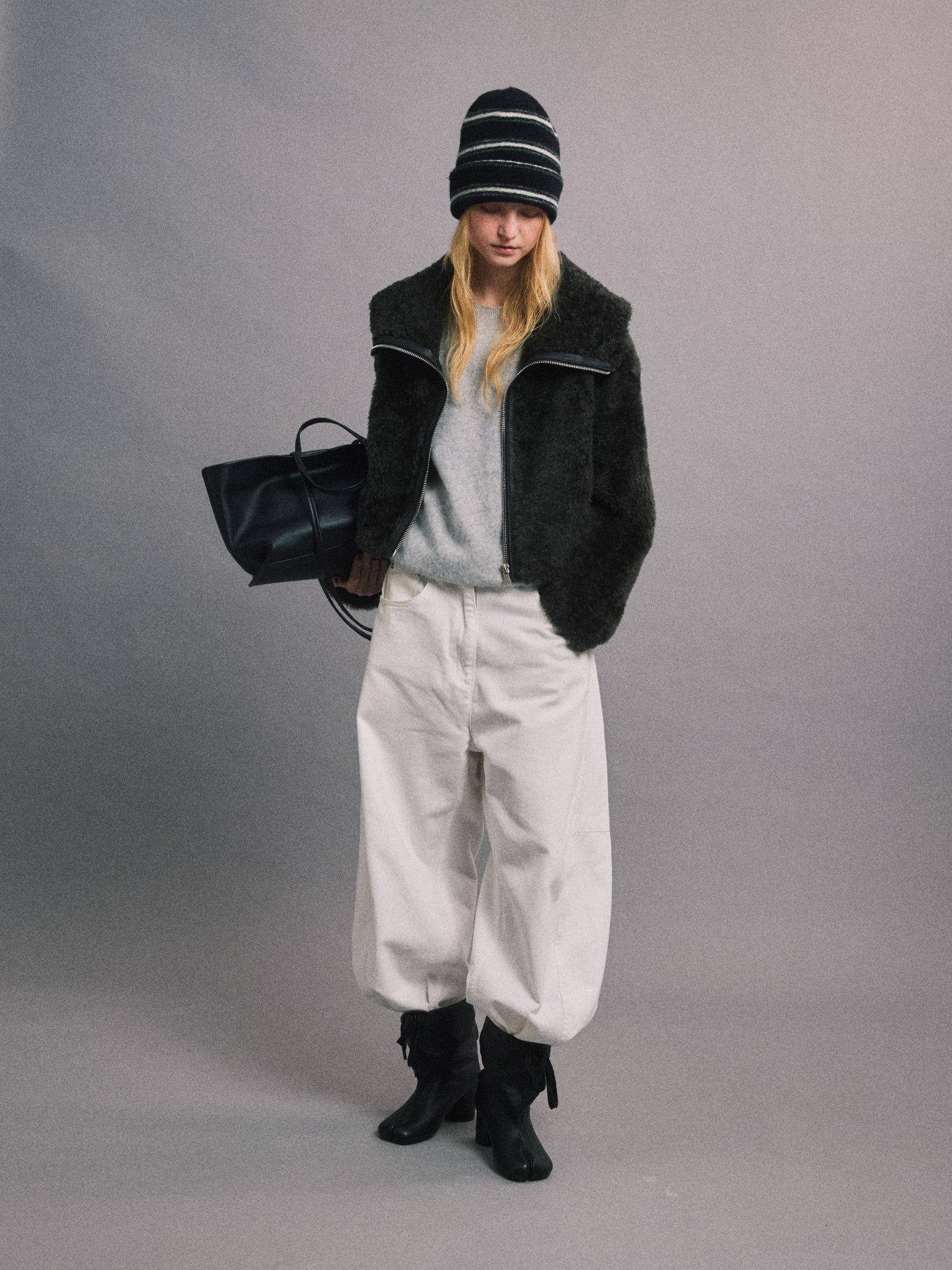 丹麥溫度 皮毛一體外套