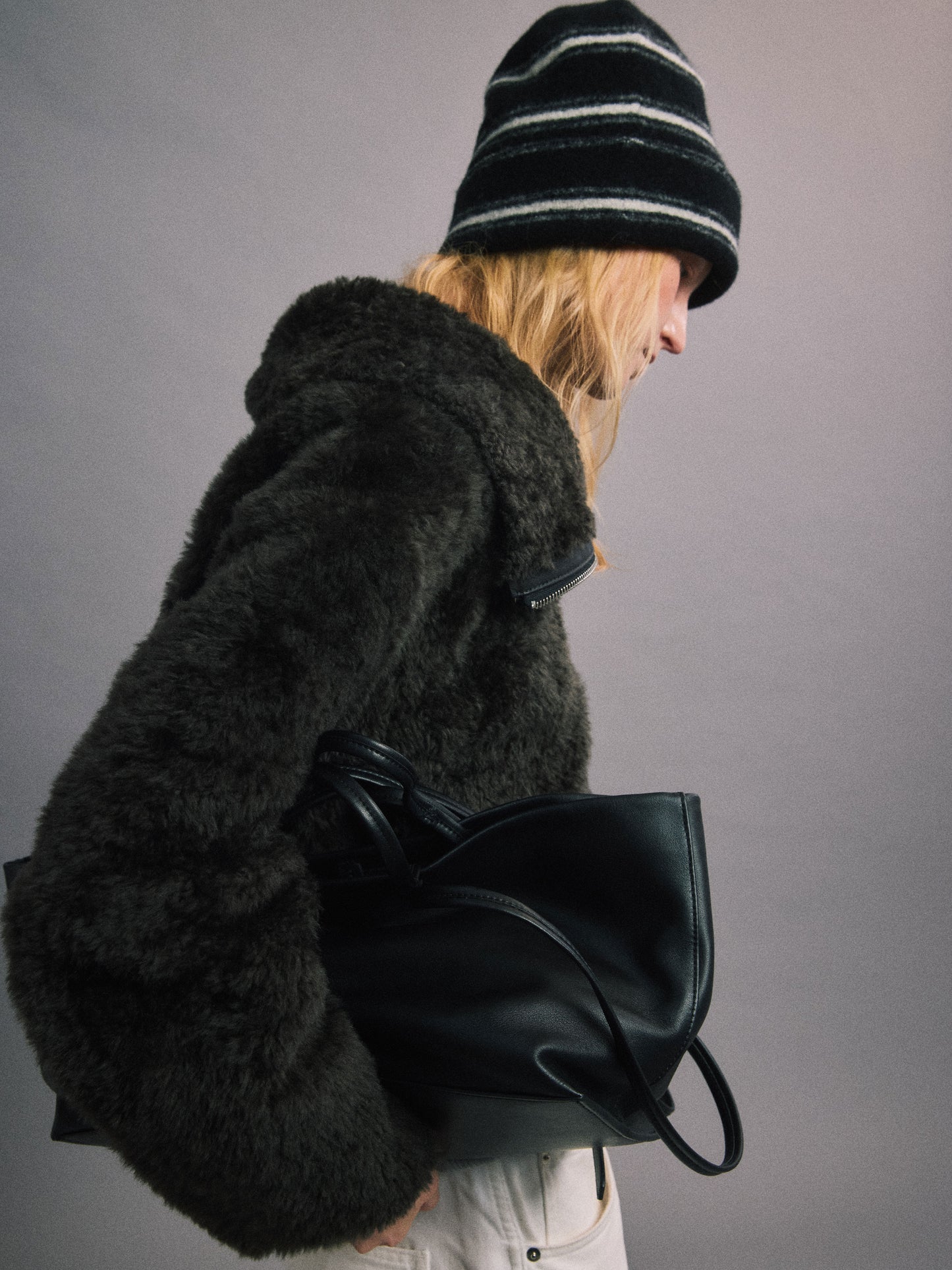 丹麥溫度 皮毛一體外套