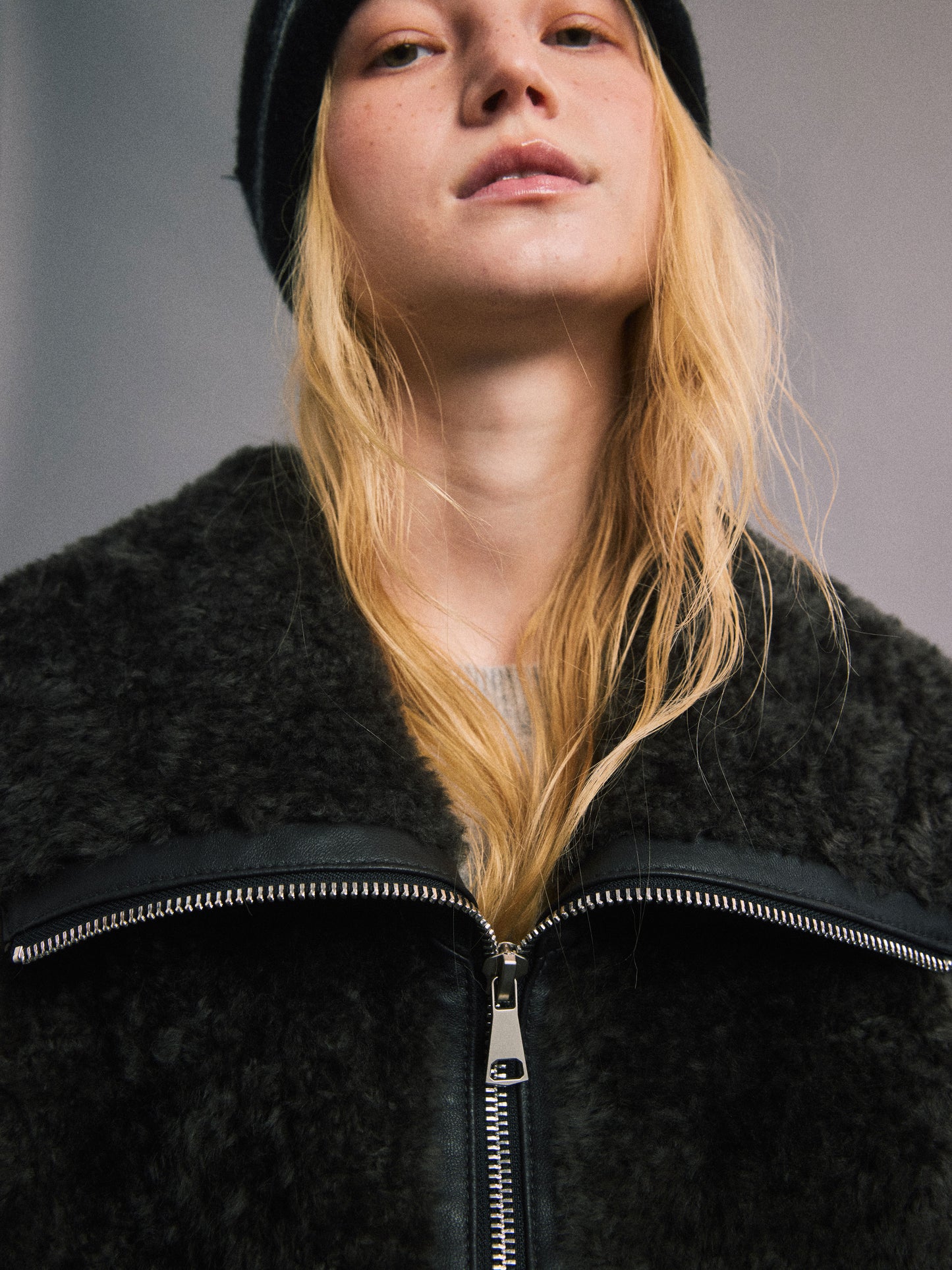 丹麥溫度 皮毛一體外套