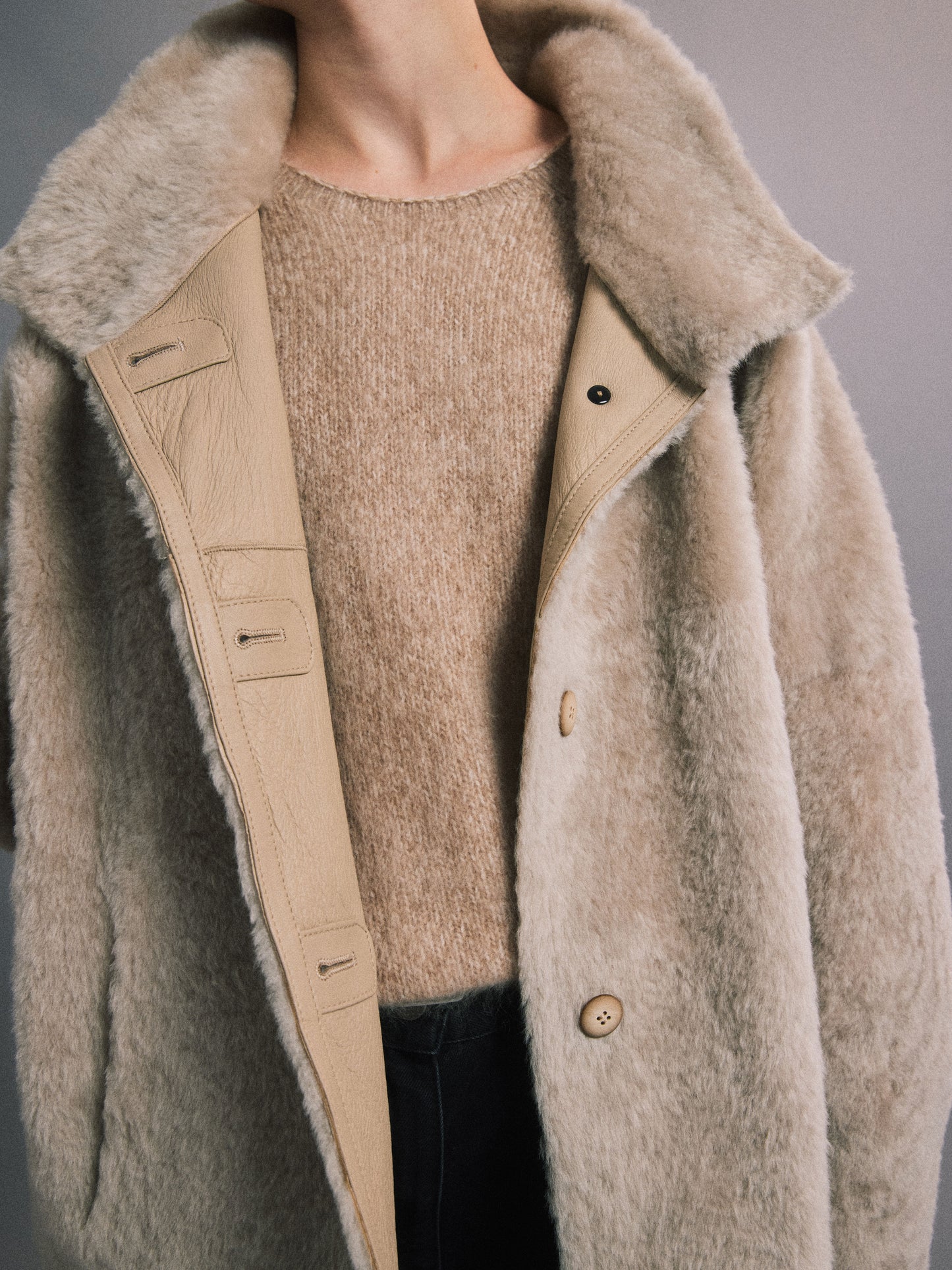 冬日暖陽 高奢皮毛一體外套