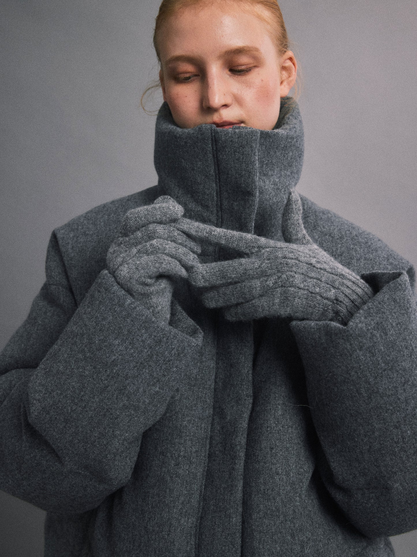 Winter Companion Wool Cable Gloves