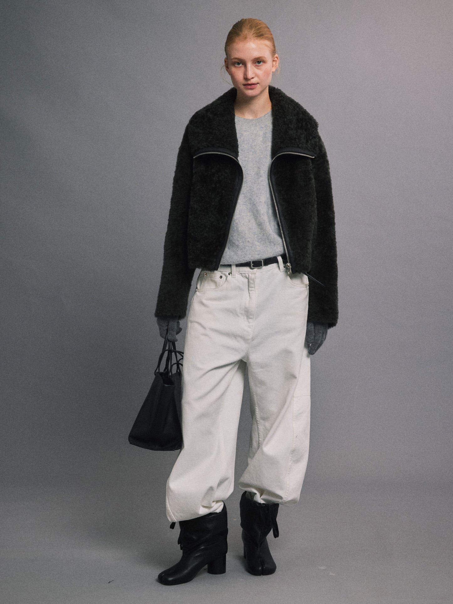 丹麥溫度 皮毛一體外套