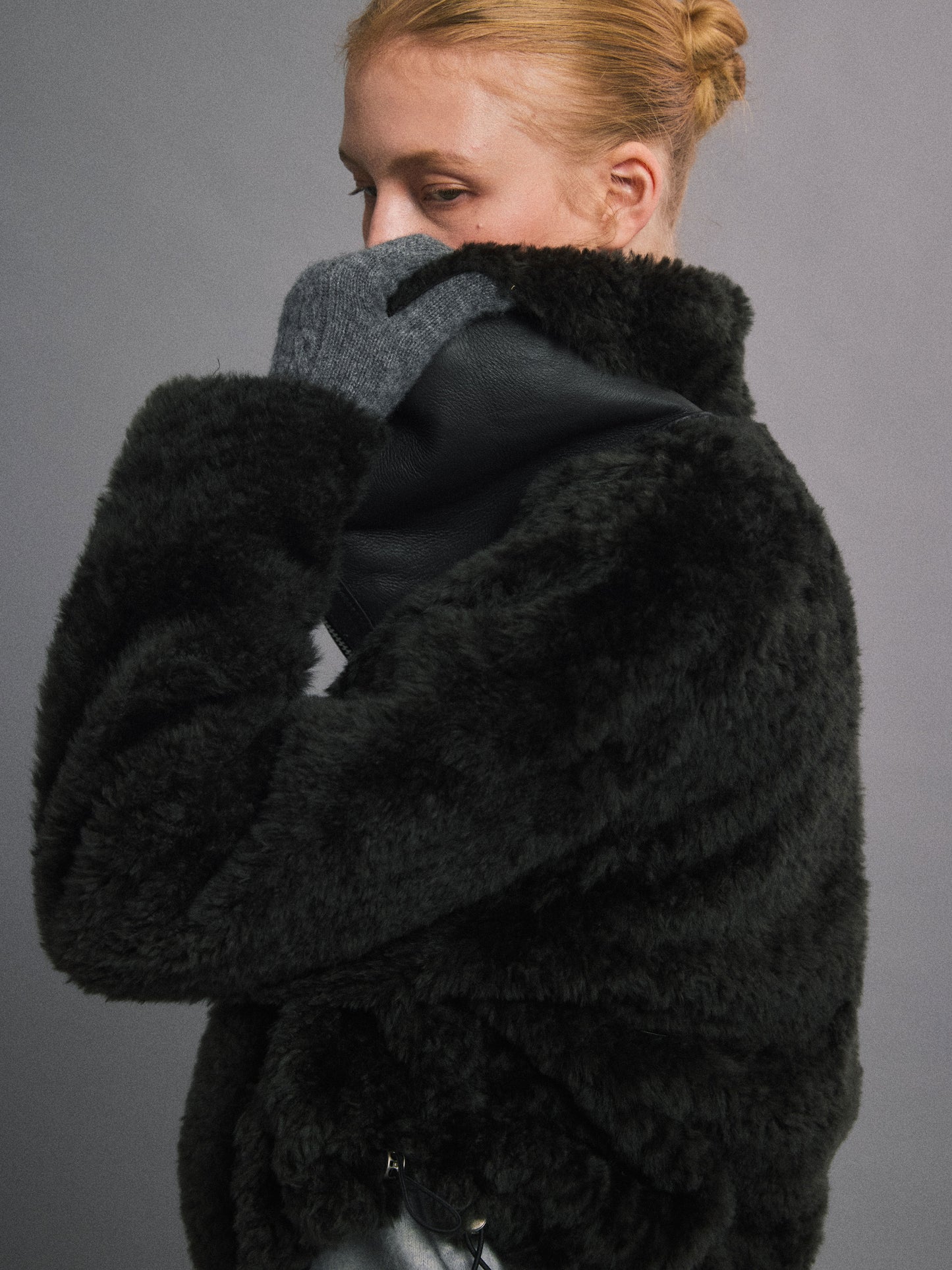 丹麥溫度 皮毛一體外套