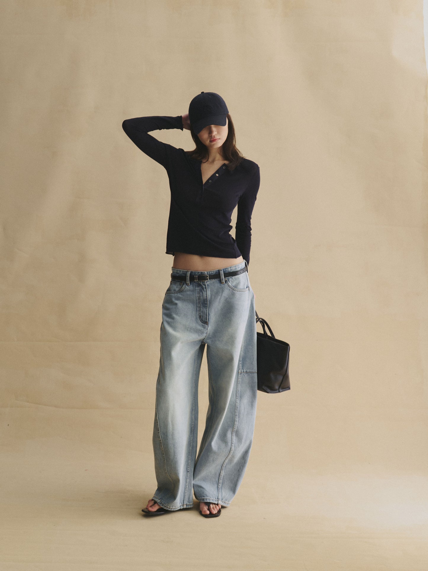 Structured Horseshoe Jeans