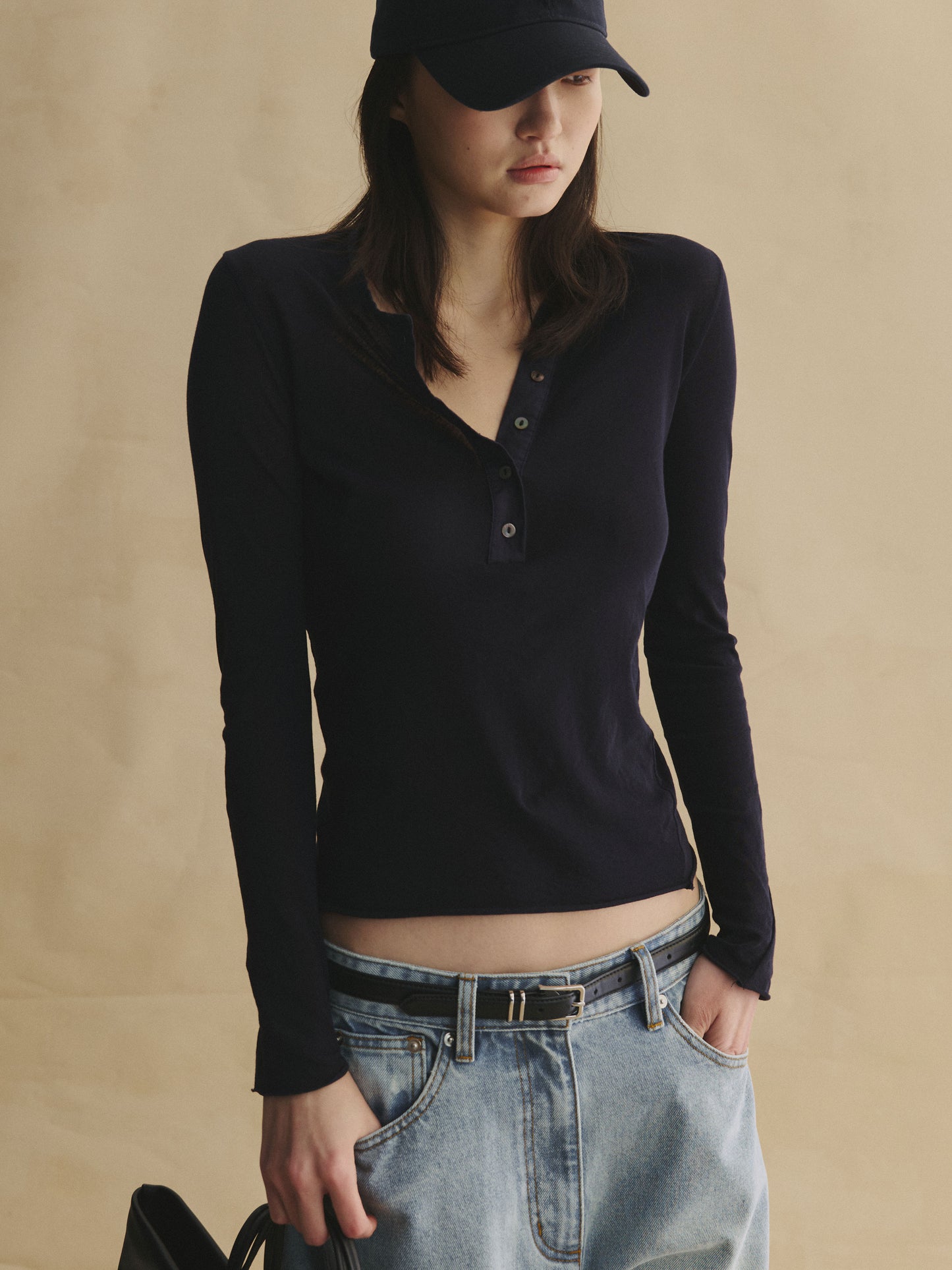 Second Skin Henley Tee